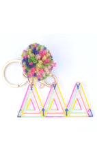 AL Sorority Keychain CONFETTI Pouch