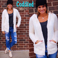 CODDLED Berber Fleece Zip Hoodie Top
