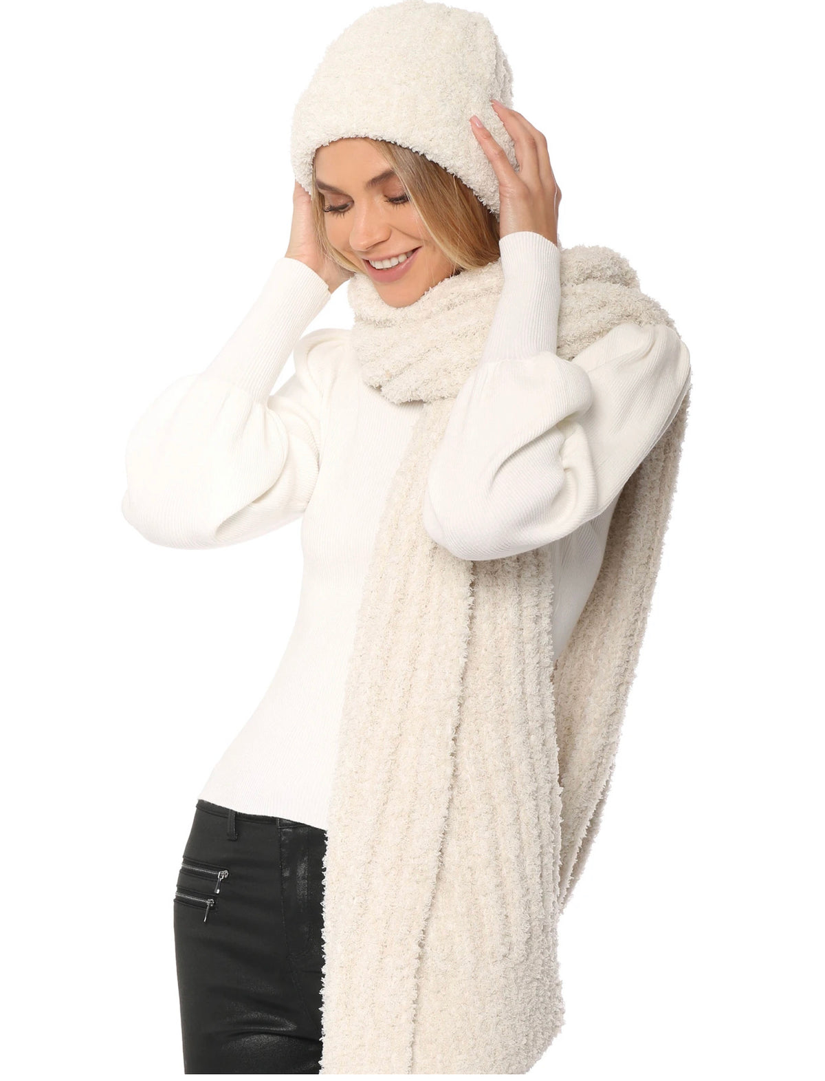 FREE PEOPLE RibKnit CLOUD Blanket Scarf
