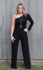 BOBI OneShoulder ELITE Modal Jersey Jumpsuit Pant Romper