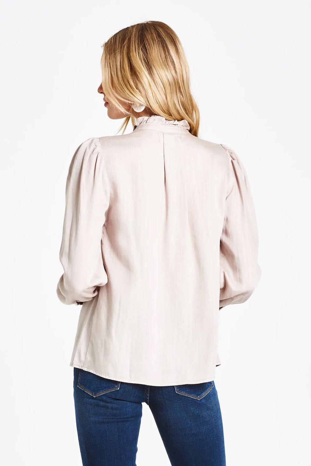 DEAR JOHN Ruffle~Neck KYLIE Tencel  Button~Down