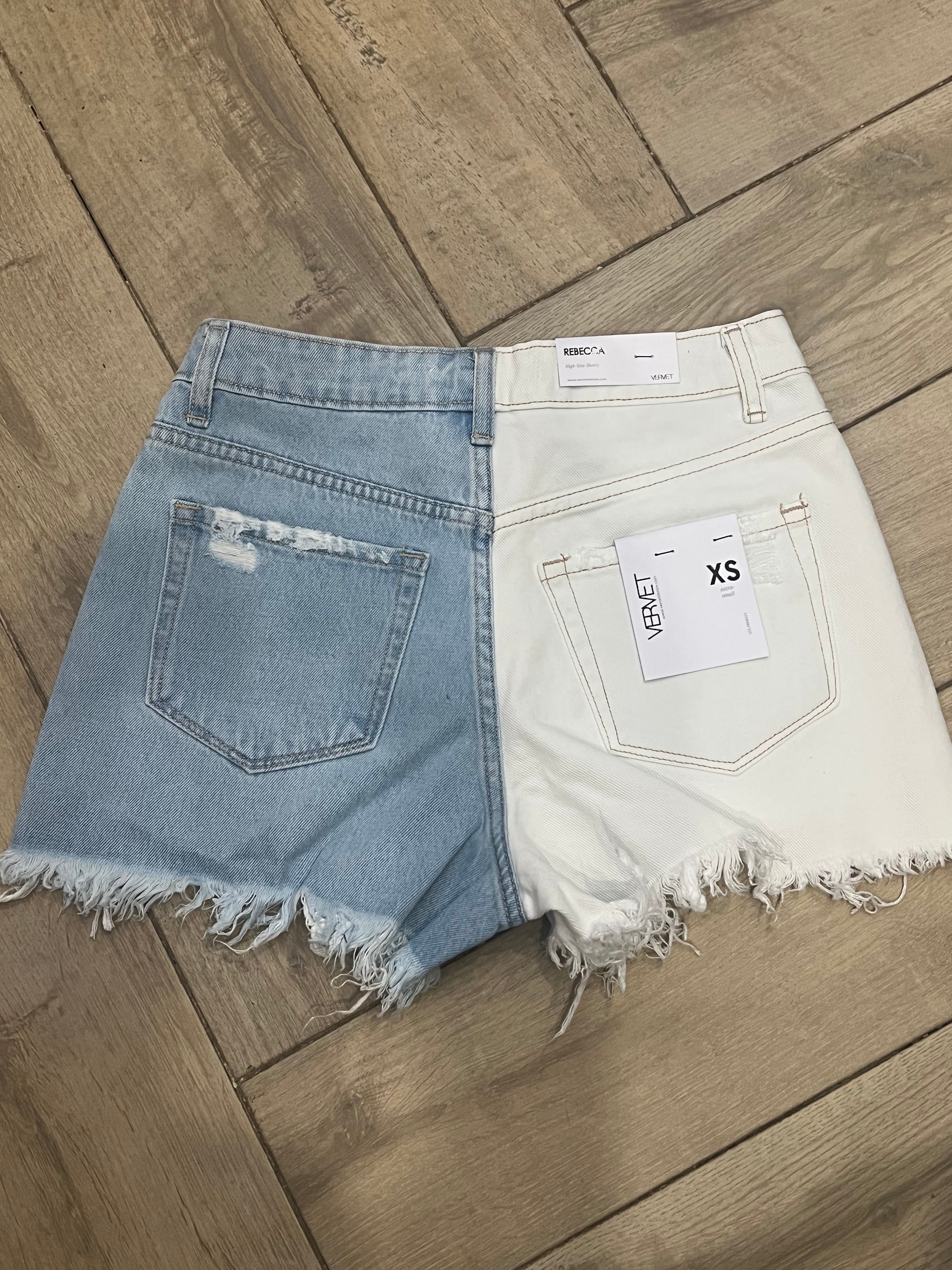 VERVET ColorBlock REBECCA High Rise Shorts