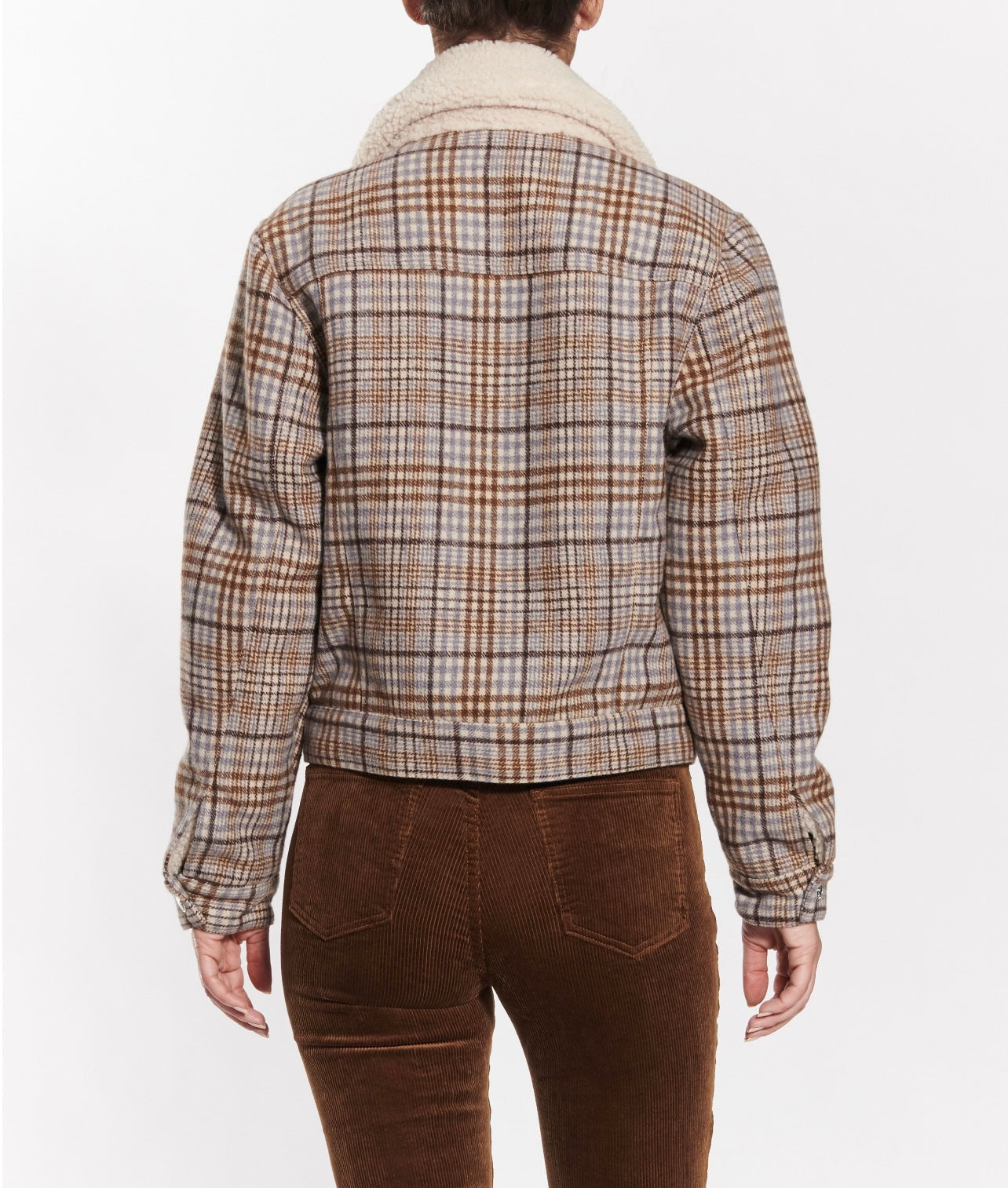 OAT Reversible LEGIT Plaid/Sherpa Trucker Jacket