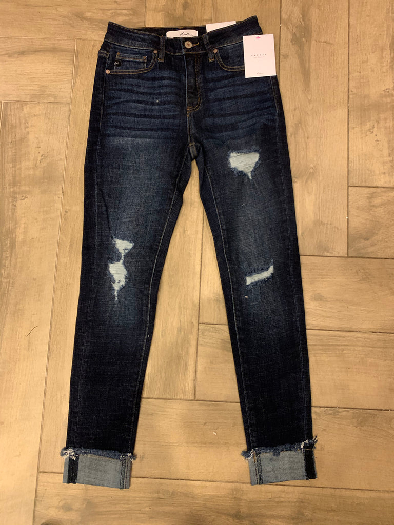 KANCAN OUTREACH Highrise Distressed Jeans