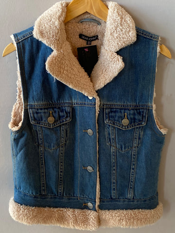 DEAR JOHN Shearling/Denim TERRY Vest