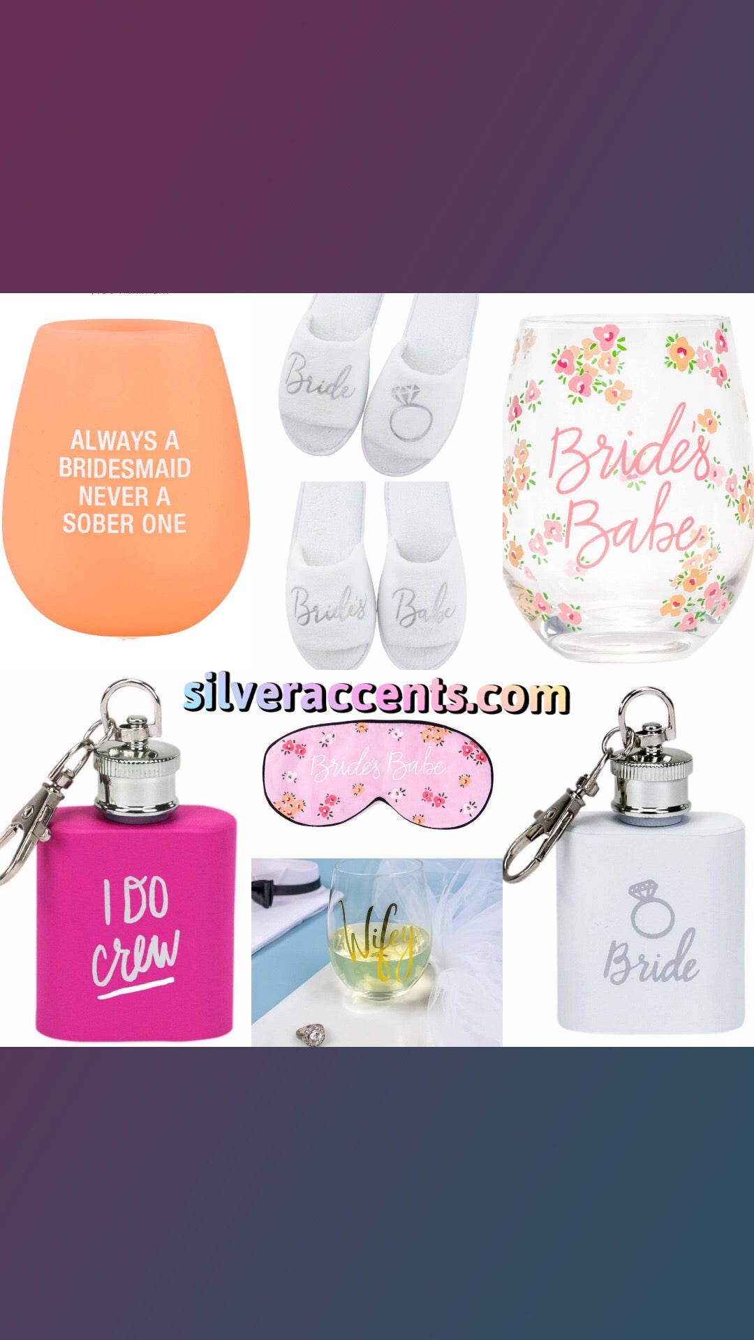 AF BRIDES BABE Stemless Wine Glass