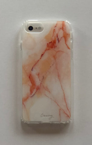 THE CASERY Orange CREAMSICLE Marble Phone Case