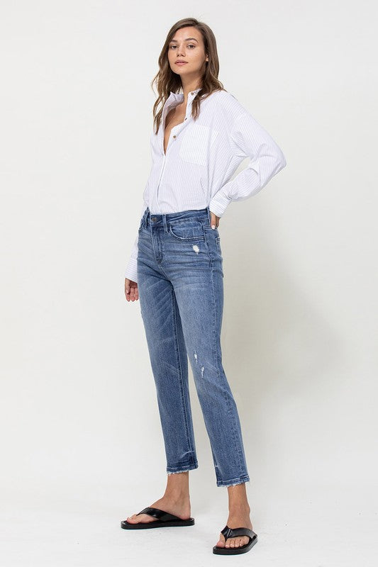 VERVET Hi~Rise JEANNE Stretch Straight Leg Jean