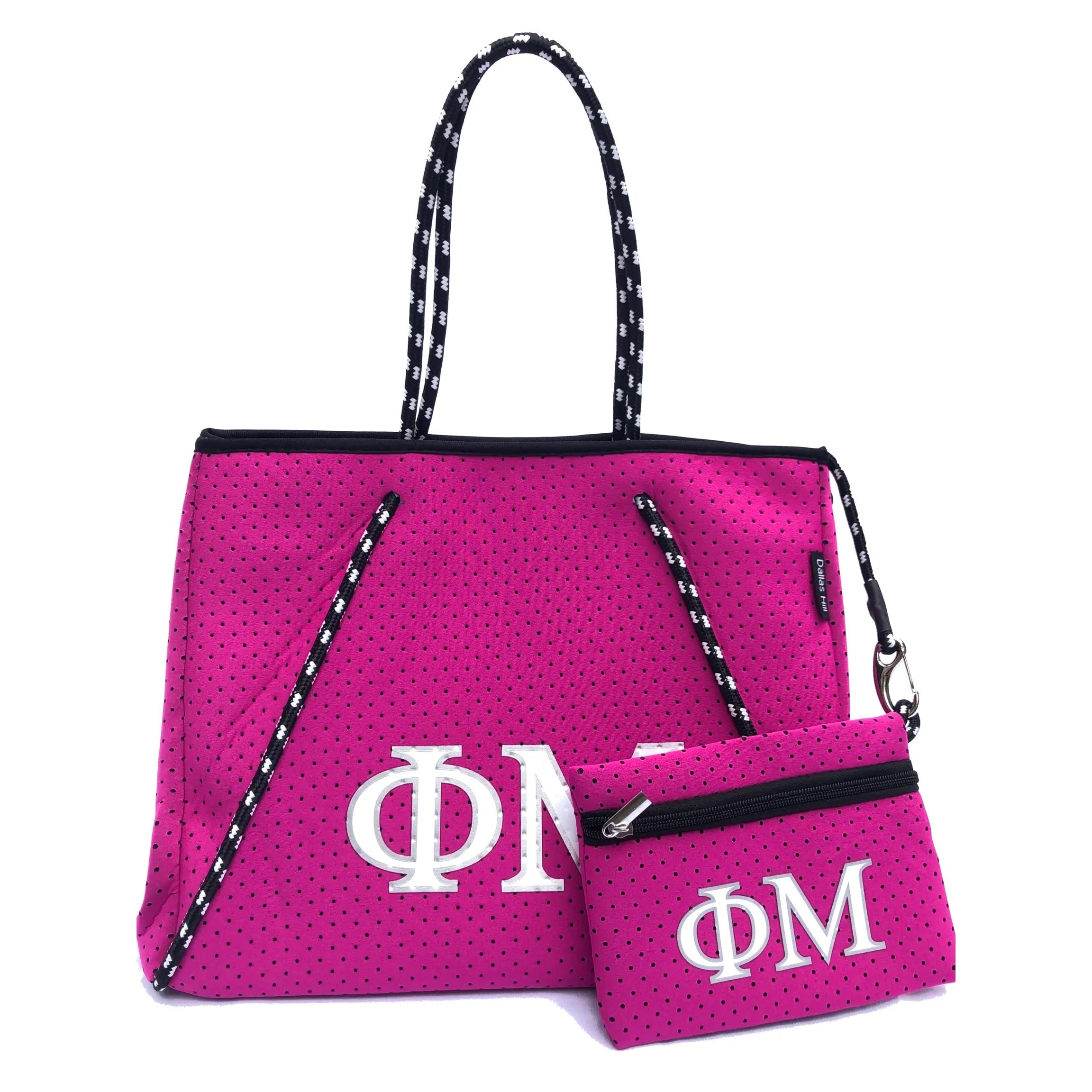 DH Sorority NEVERFULL Neoprene Greek Chic Tote Bag