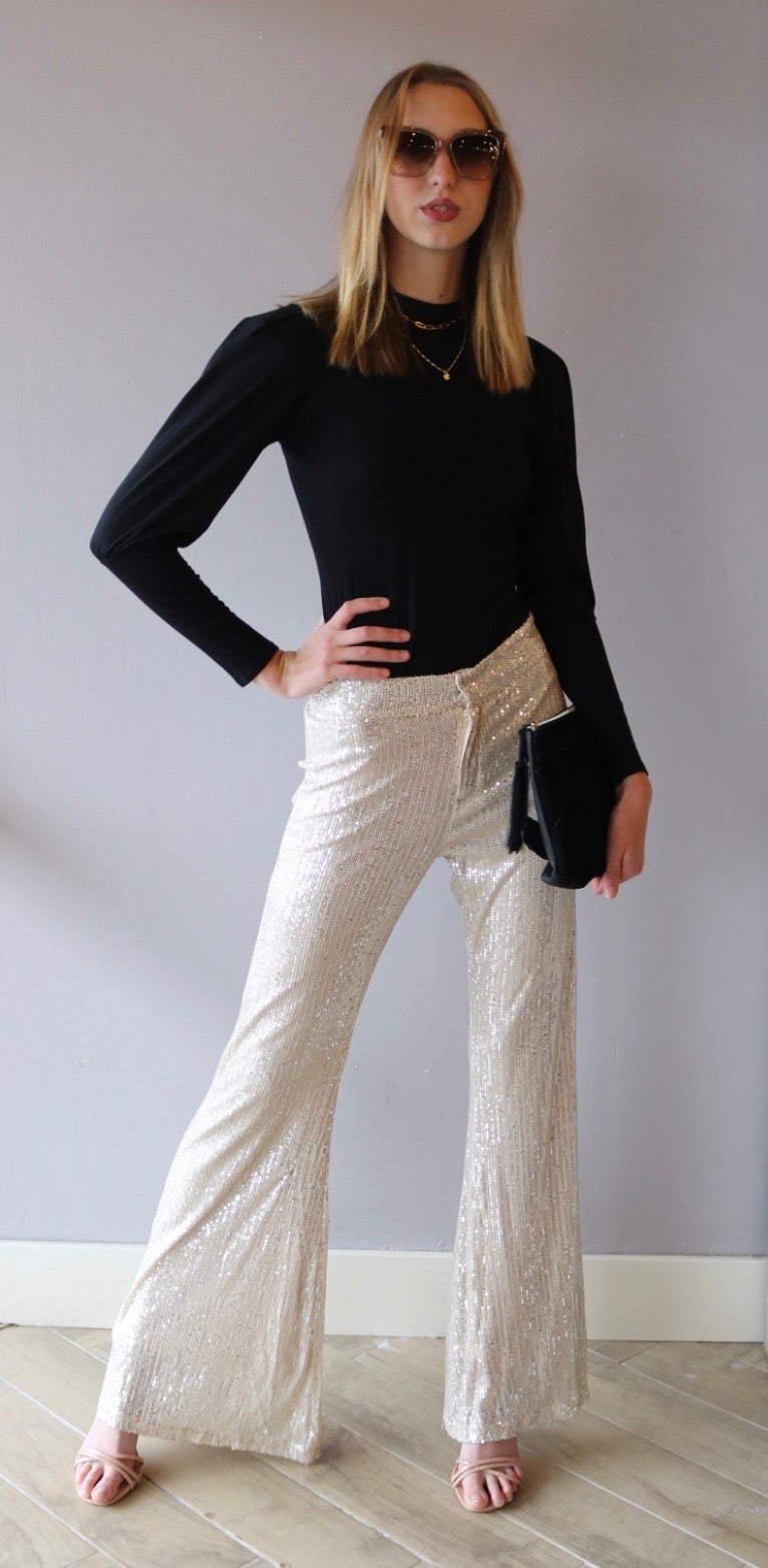 BOBI MockNeck CATHARINE BishopSleeve LWJ Top