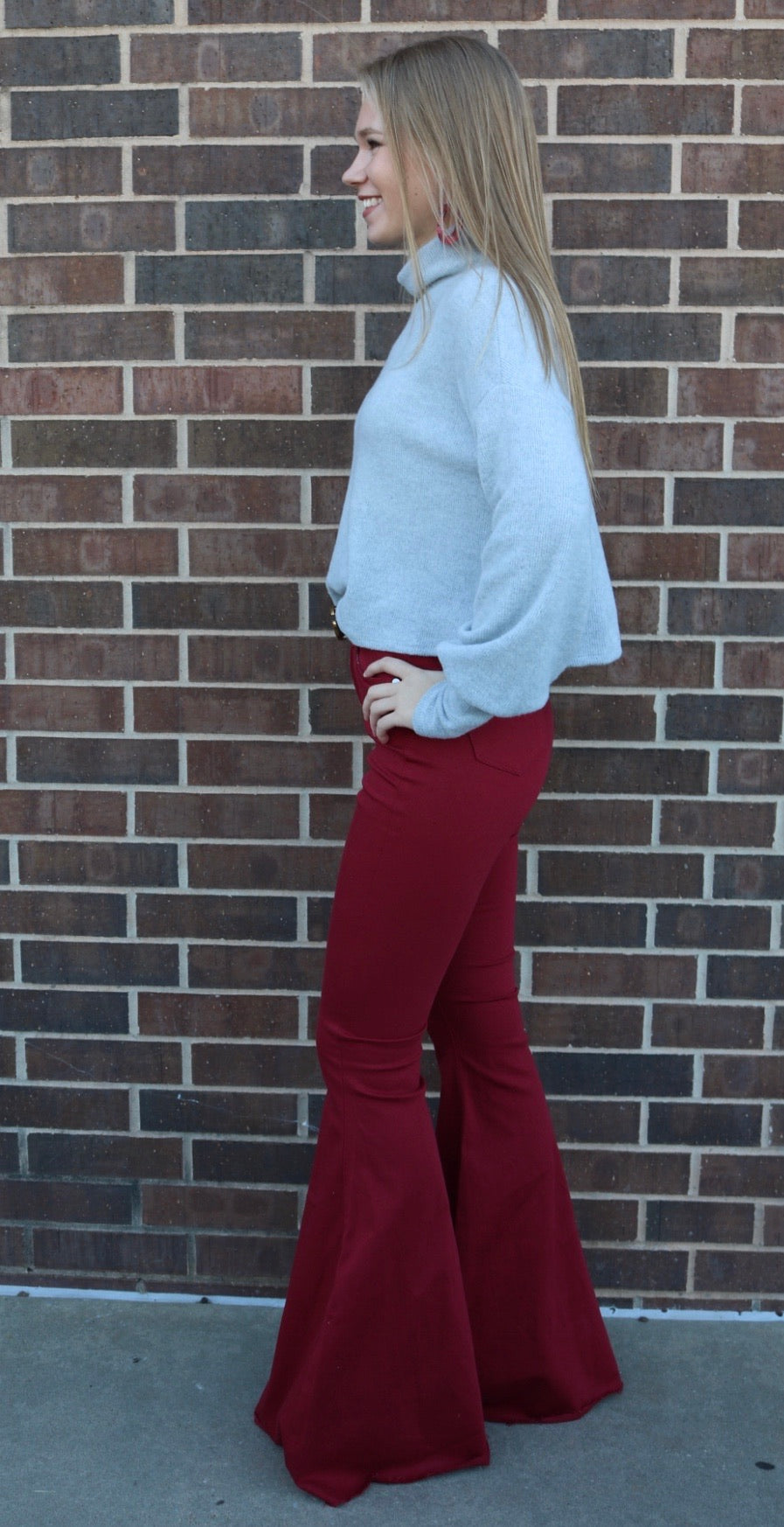 BOAST HiNeck BrushKnit Waist Crop Top