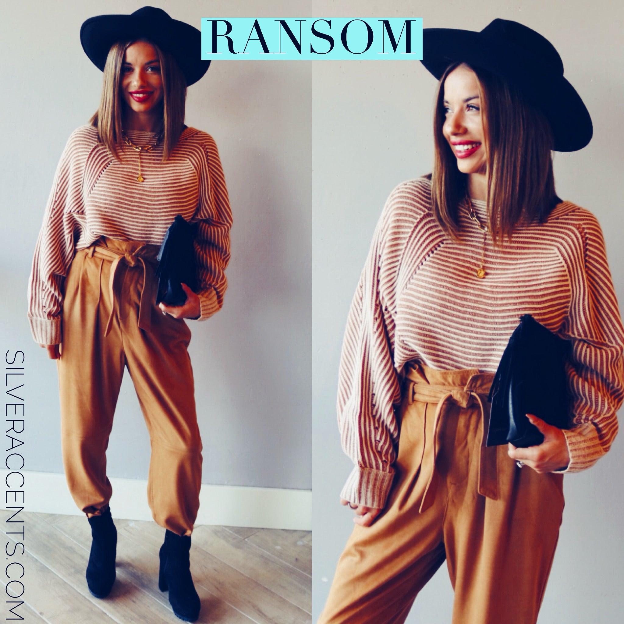 FREE PEOPLE VeganSuede NIGHTFALL PaperBag TieWaist Pant