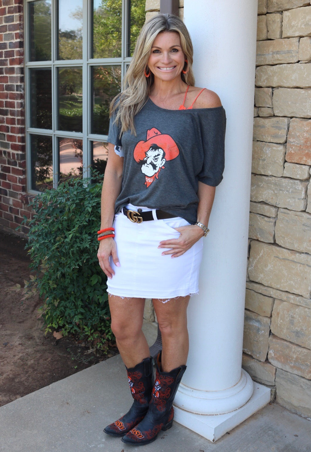 GAMEDAY COUTURE Logo VIBING WITH YOU Boyfriend Tee