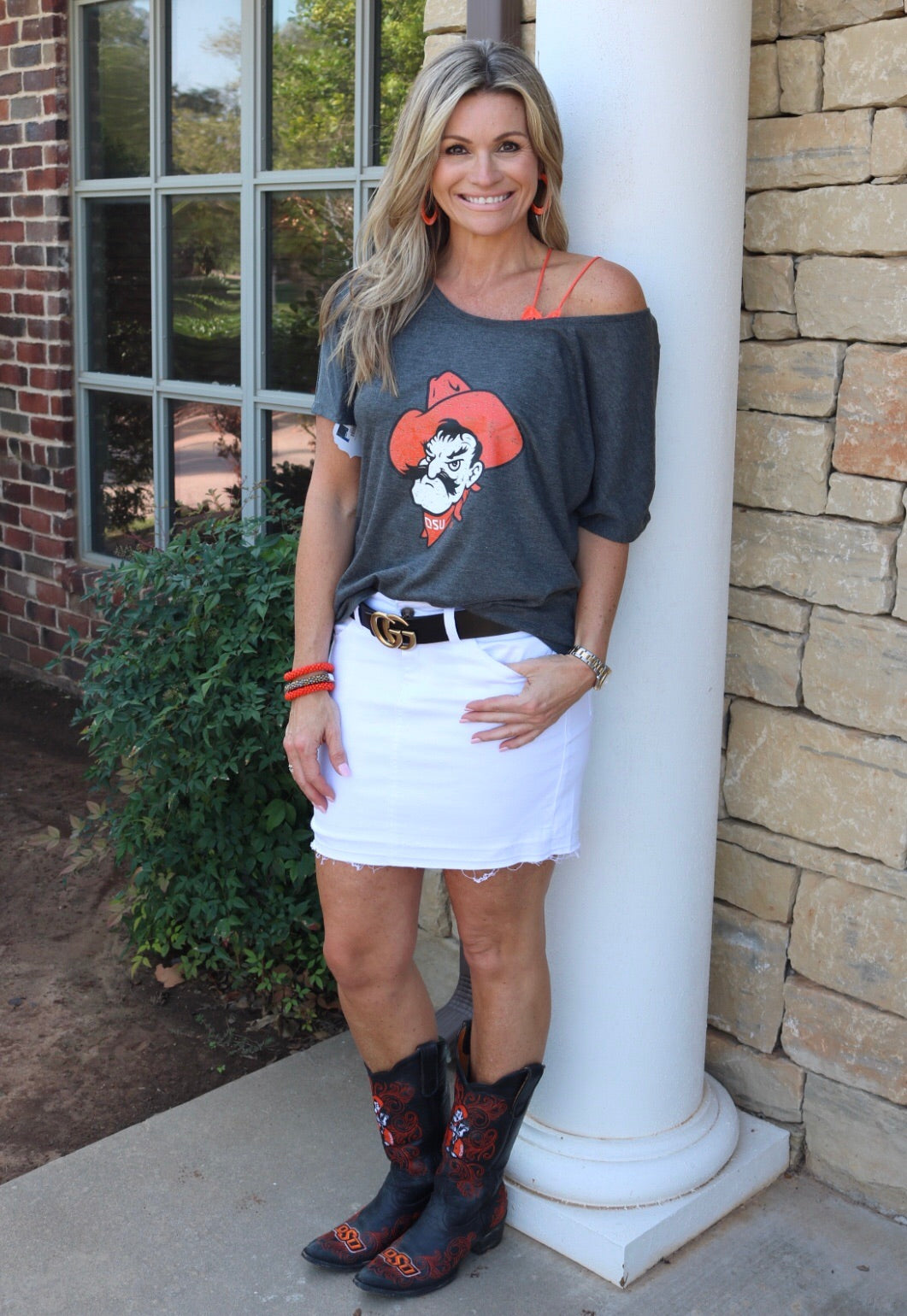 GAMEDAY COUTURE Logo VIBING WITH YOU Boyfriend Tee