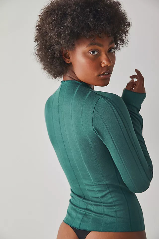 FREE PEOPLE Mock Neck WIDE EYED Top