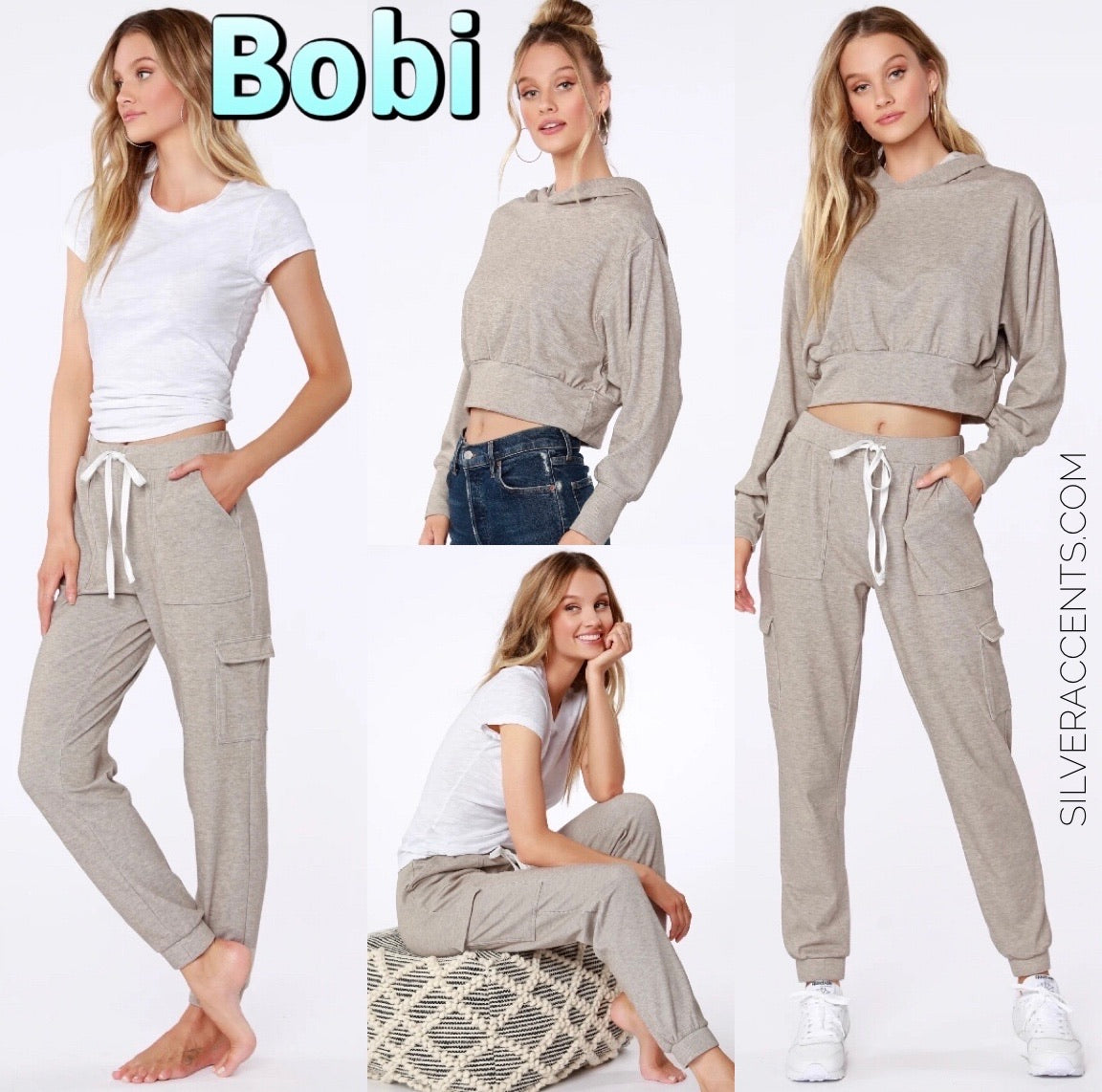 BOBI Cozy HeatherKnit GODDESS Cargo Pant