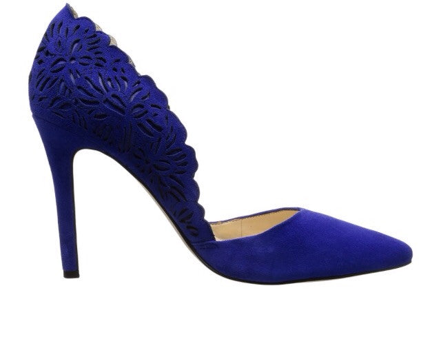 JESSICA SIMPSON Lasercut CASSEL Scalloped Pump Shoe