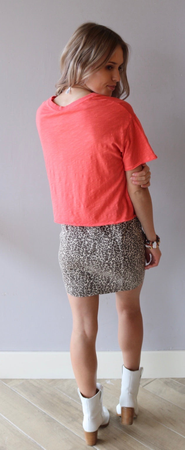 BOBI WaistCrop MARVEL SlubJersey Tee Top