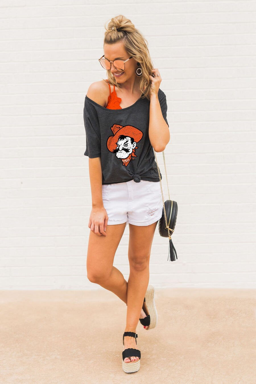 GAMEDAY COUTURE Logo VIBING WITH YOU Boyfriend Tee