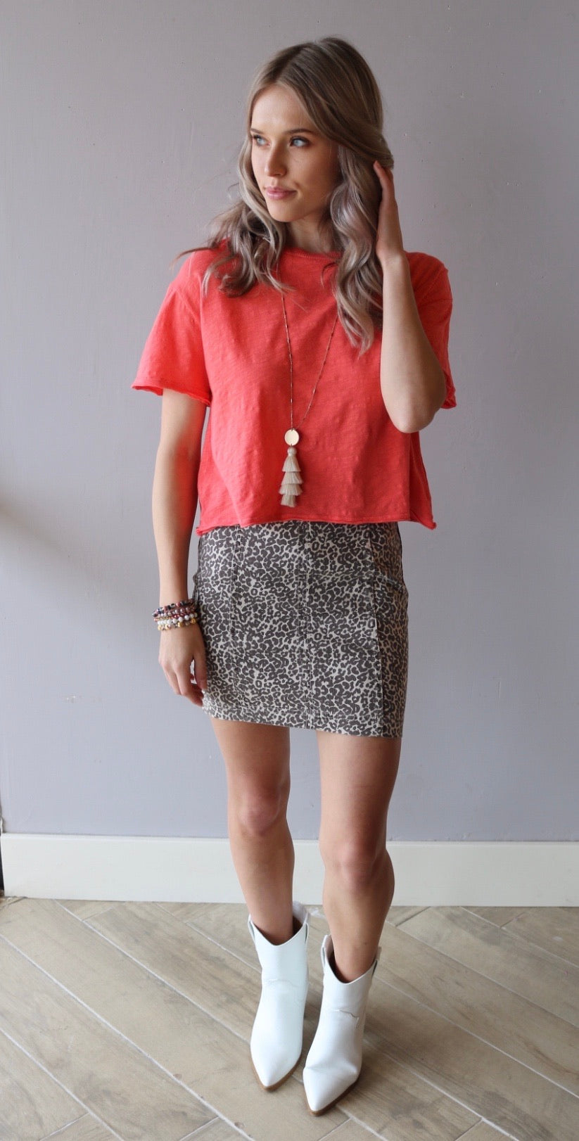 BOBI WaistCrop MARVEL SlubJersey Tee Top