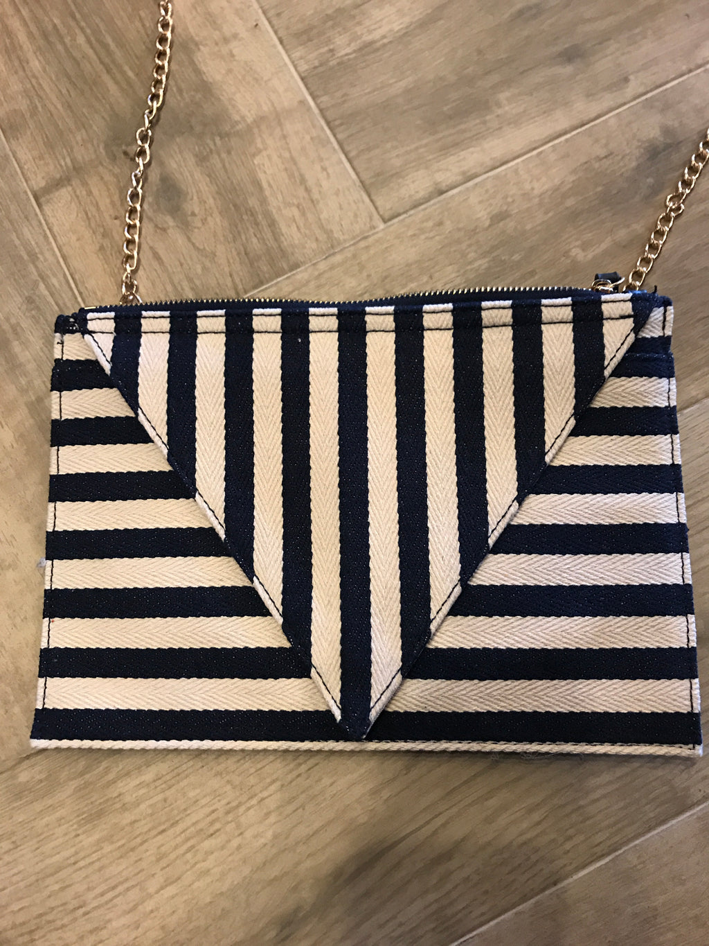 BARCELONA Stripe Cross Body Purse