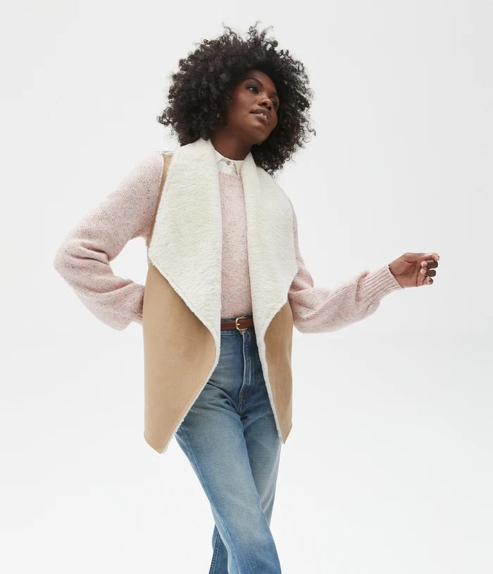 MICHAEL STARS Reversible GEMMA Faux Fur Vest