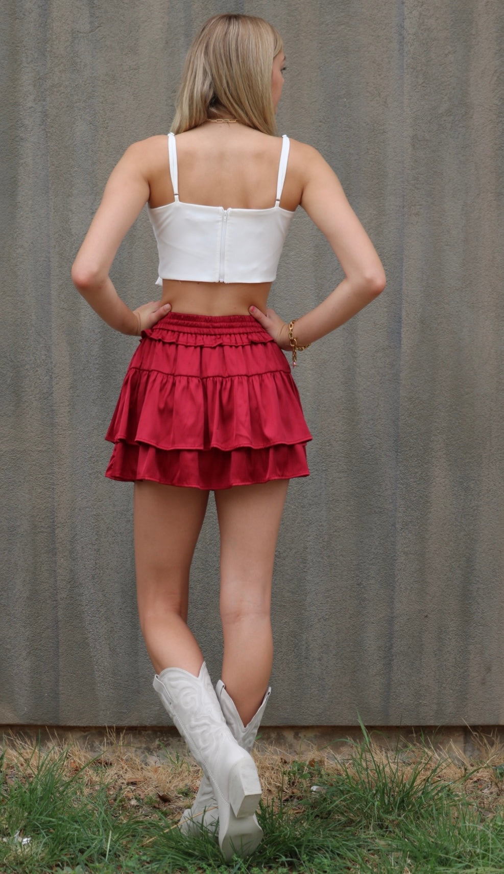 SPIRITS Ruffle Tiered Skort