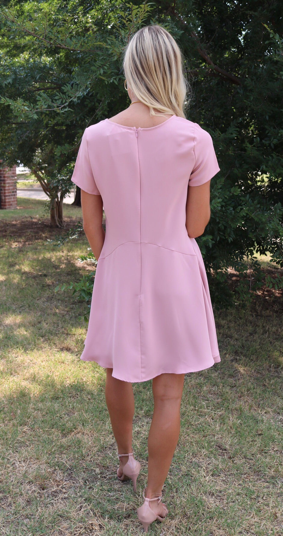 *Everly DOMAIN DropWaist ShortSleeve Woven Dress