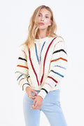 *DEAR JOHN Kiera Stripped CrewNeck Sweater