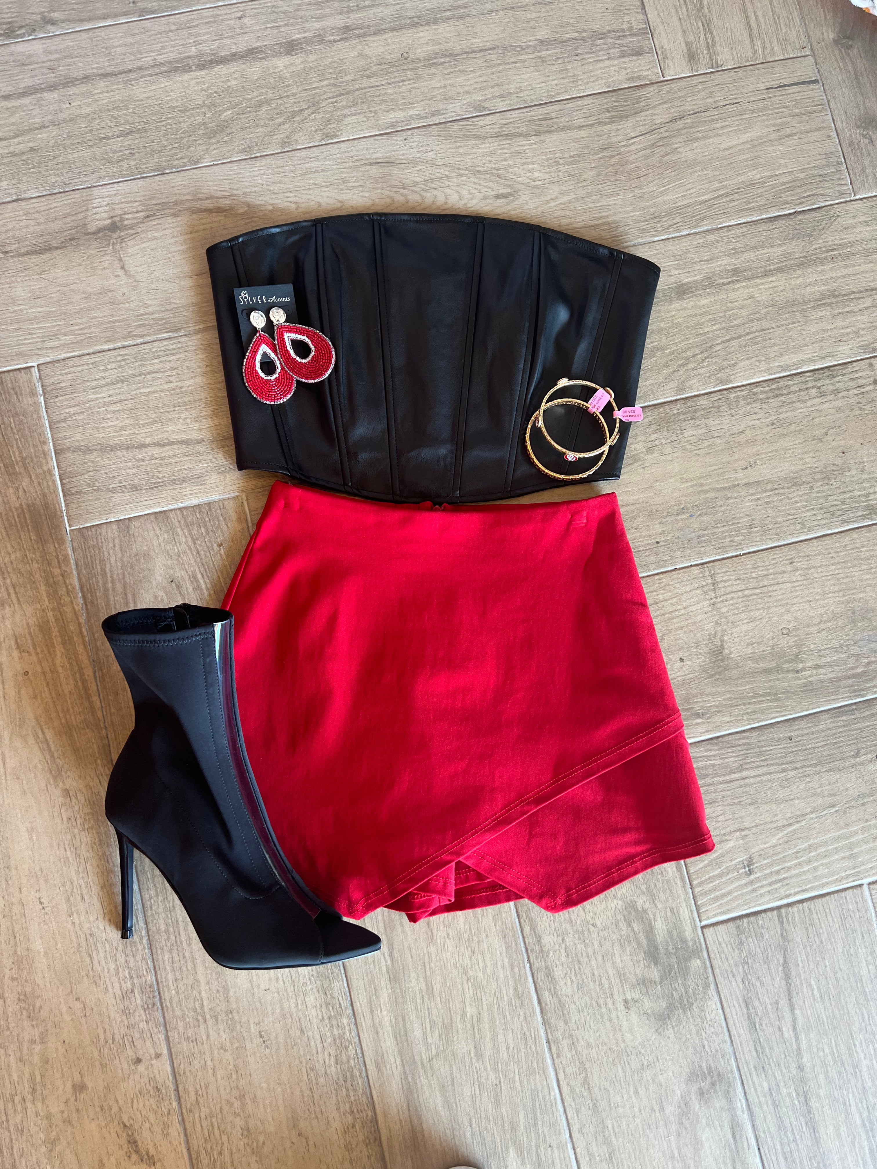 WILDEST DREAMS Vegan~Leather Corset