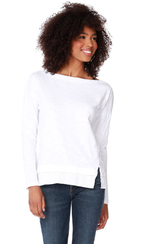 BOBI SplitHem QUINN LongSleeve Top