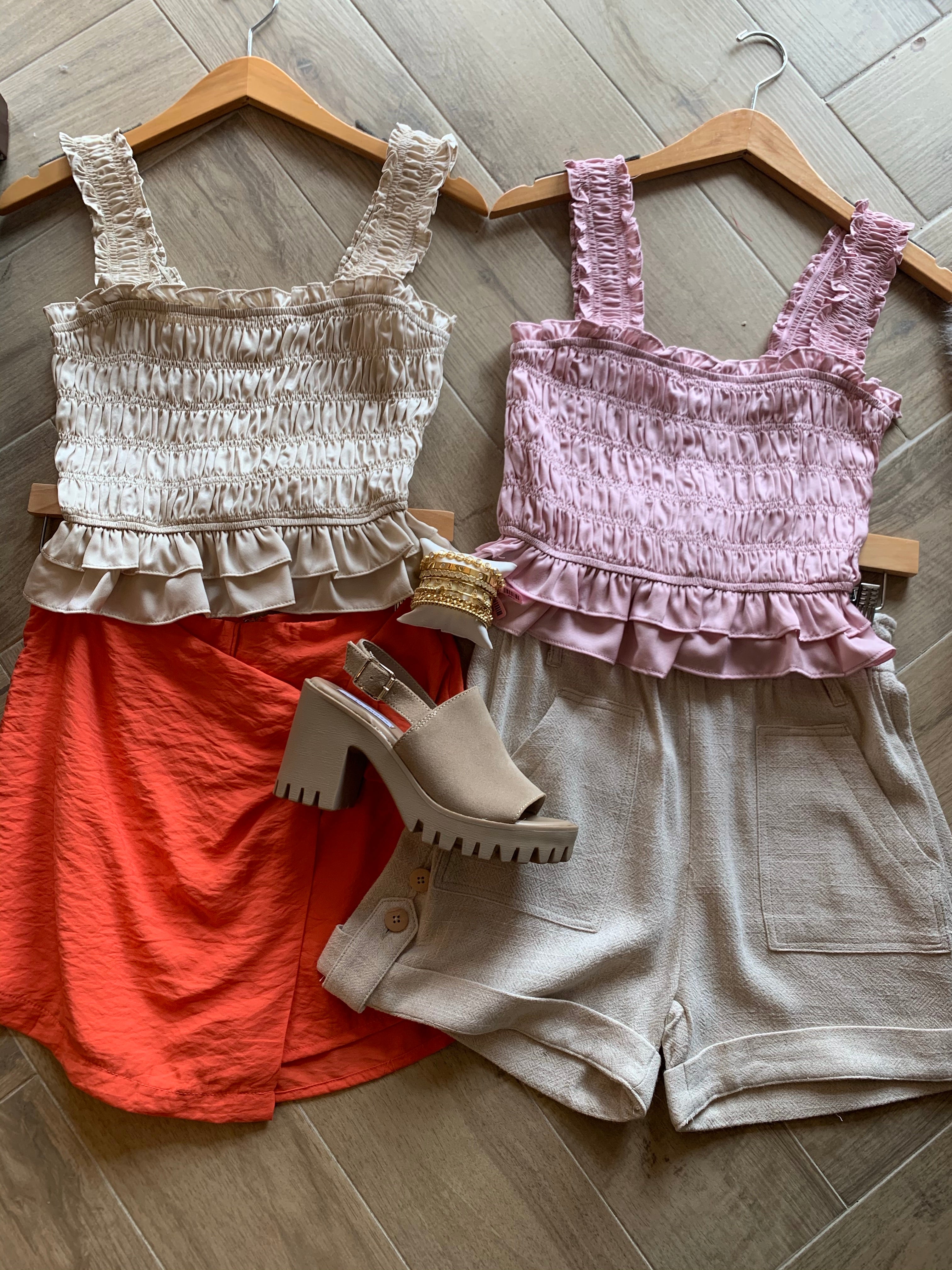 ETERNAL Smocking Cami Tank