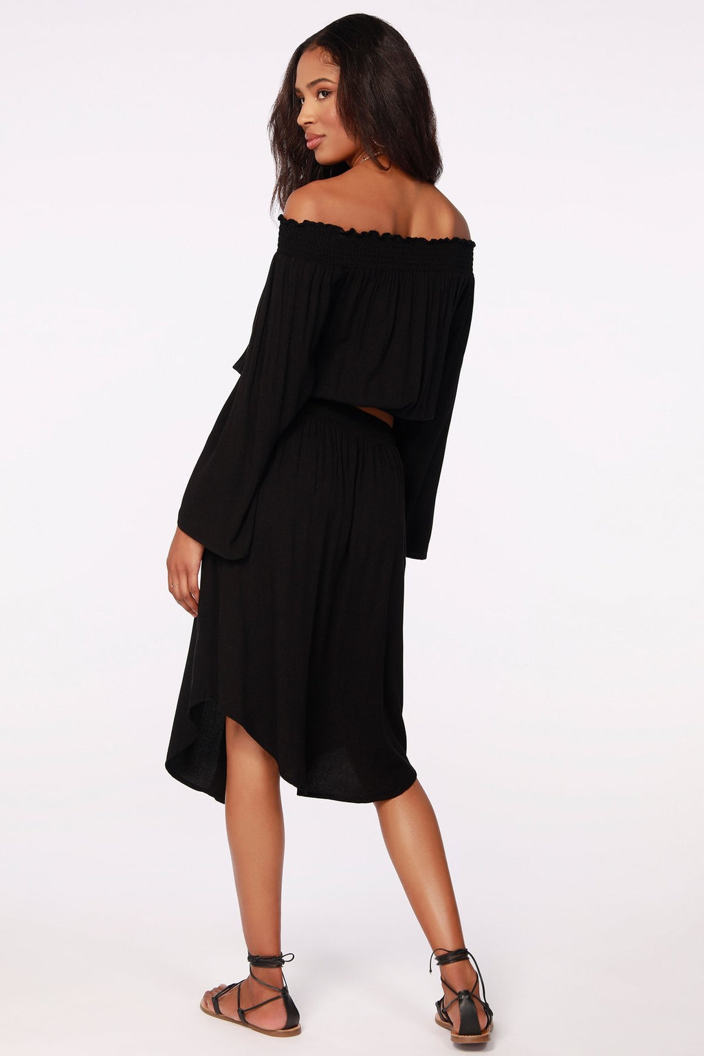 BOBI Beach Crepe GALLERY Smock Skirt