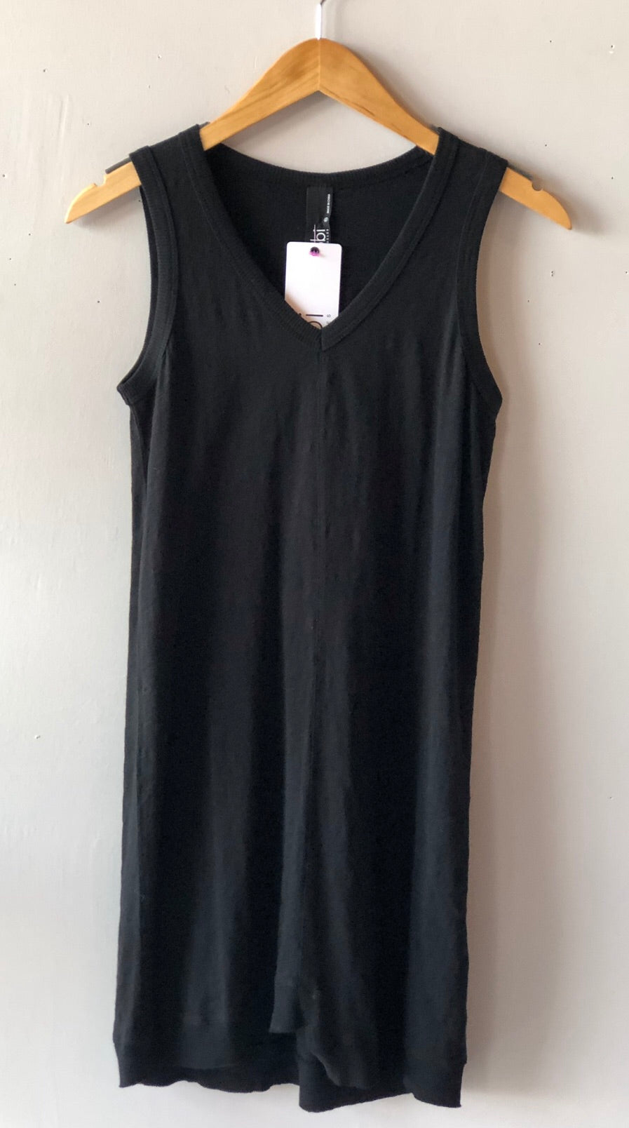 BOBI Slub Jersey V-Neck HORIZON StepHem Dress