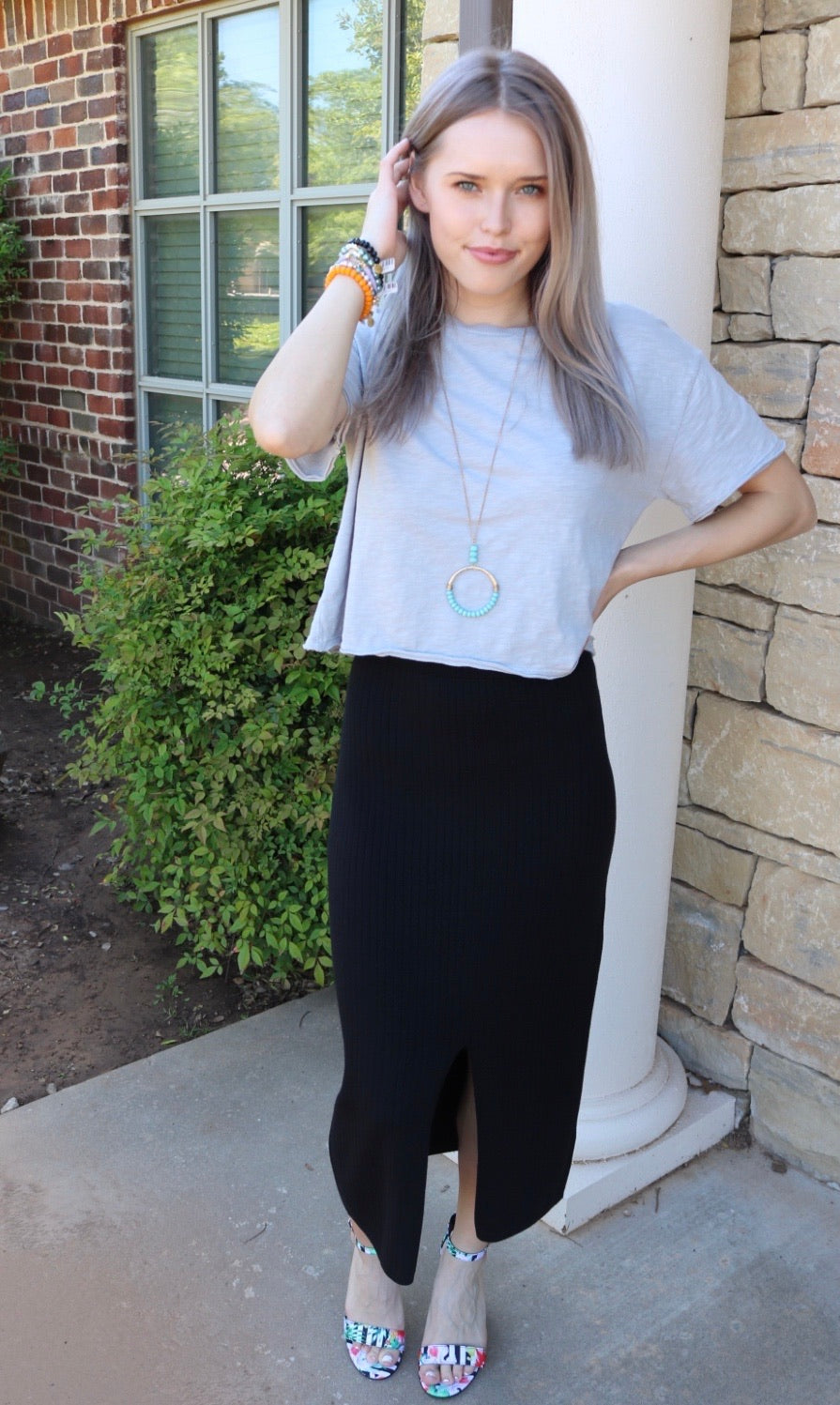 BOBI WaistCrop MARVEL SlubJersey Tee Top