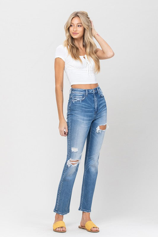 VERVET  Super Hi~Rise LEONA Stretch Straight Jean