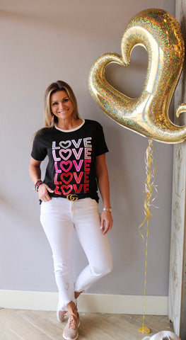 Zutter LOVE REPEAT Ringer Tee Top