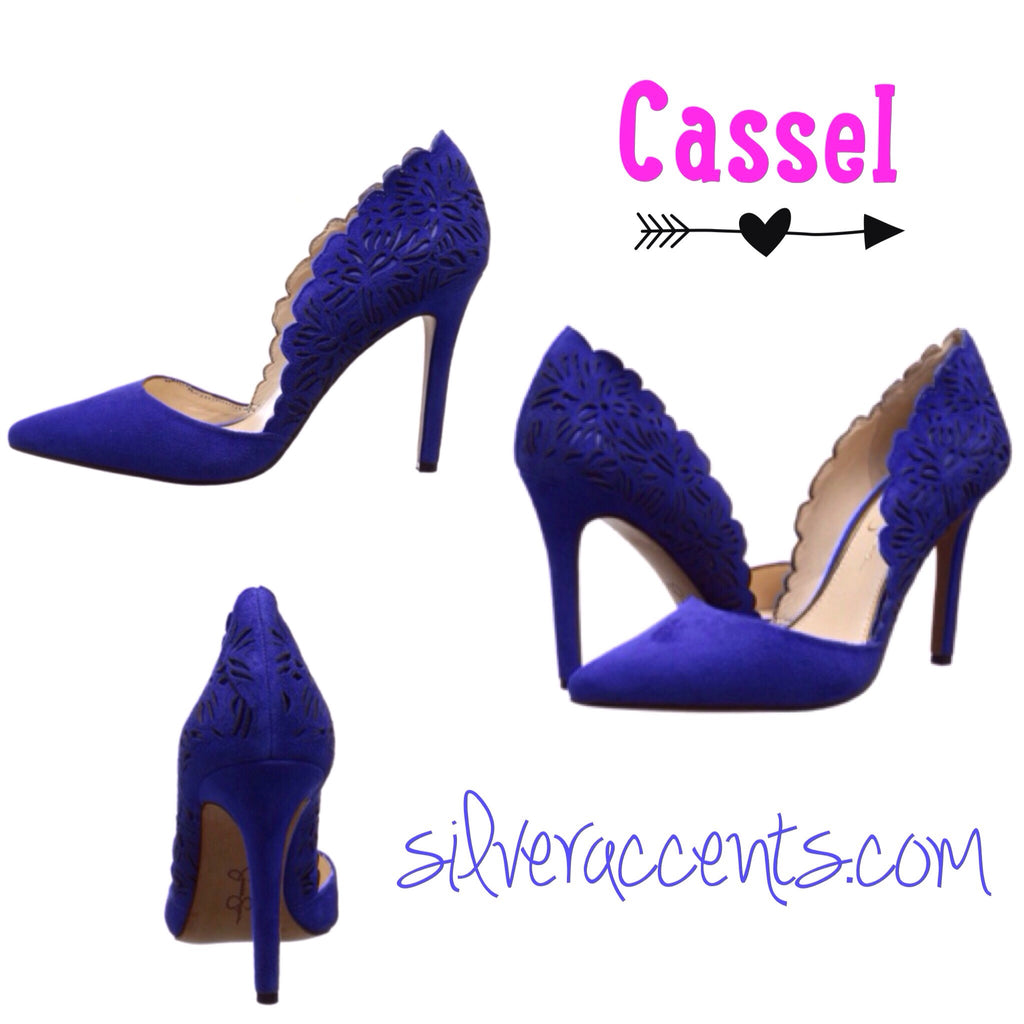 JESSICA SIMPSON Lasercut CASSEL Scalloped Pump Shoe