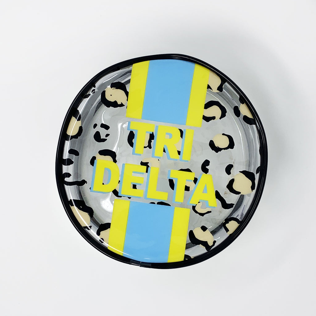 OTM STRIPE SORORITY COSMETIC CASE