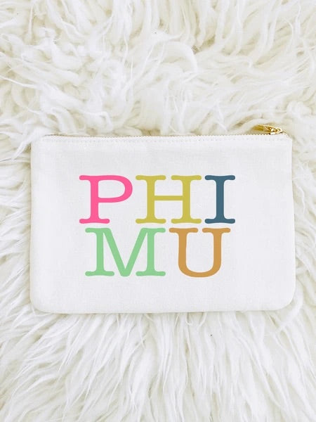 AL SORORITY COLOR BLOCK POUCH