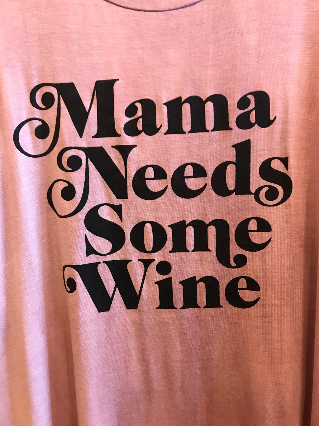 Zutter MAMA NEEDS SOME WINE DipDye Graphic Print Tank Top