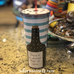 CHANCE OF WINE No Spill Insulated Tumbler