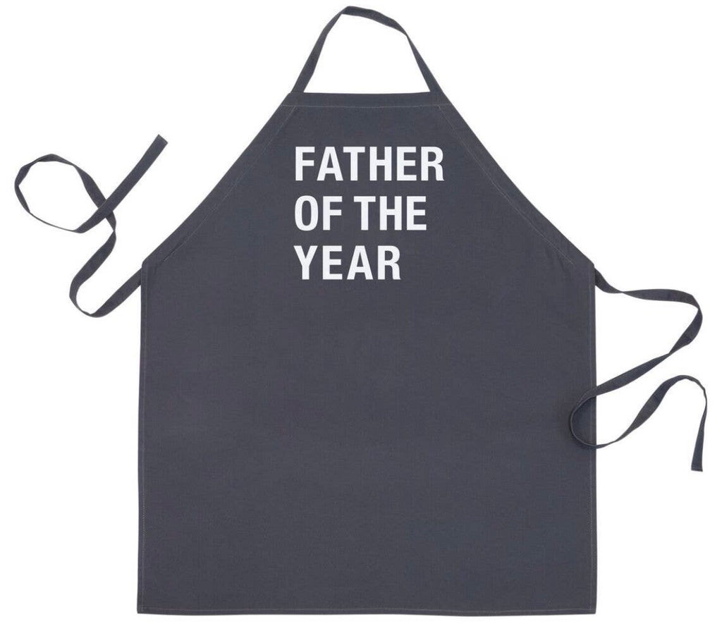 AF Grey FATHER OF THE YEAR Logo Apron