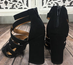 Qupid PARIS Strappy BlockHeel Sandal Shoe