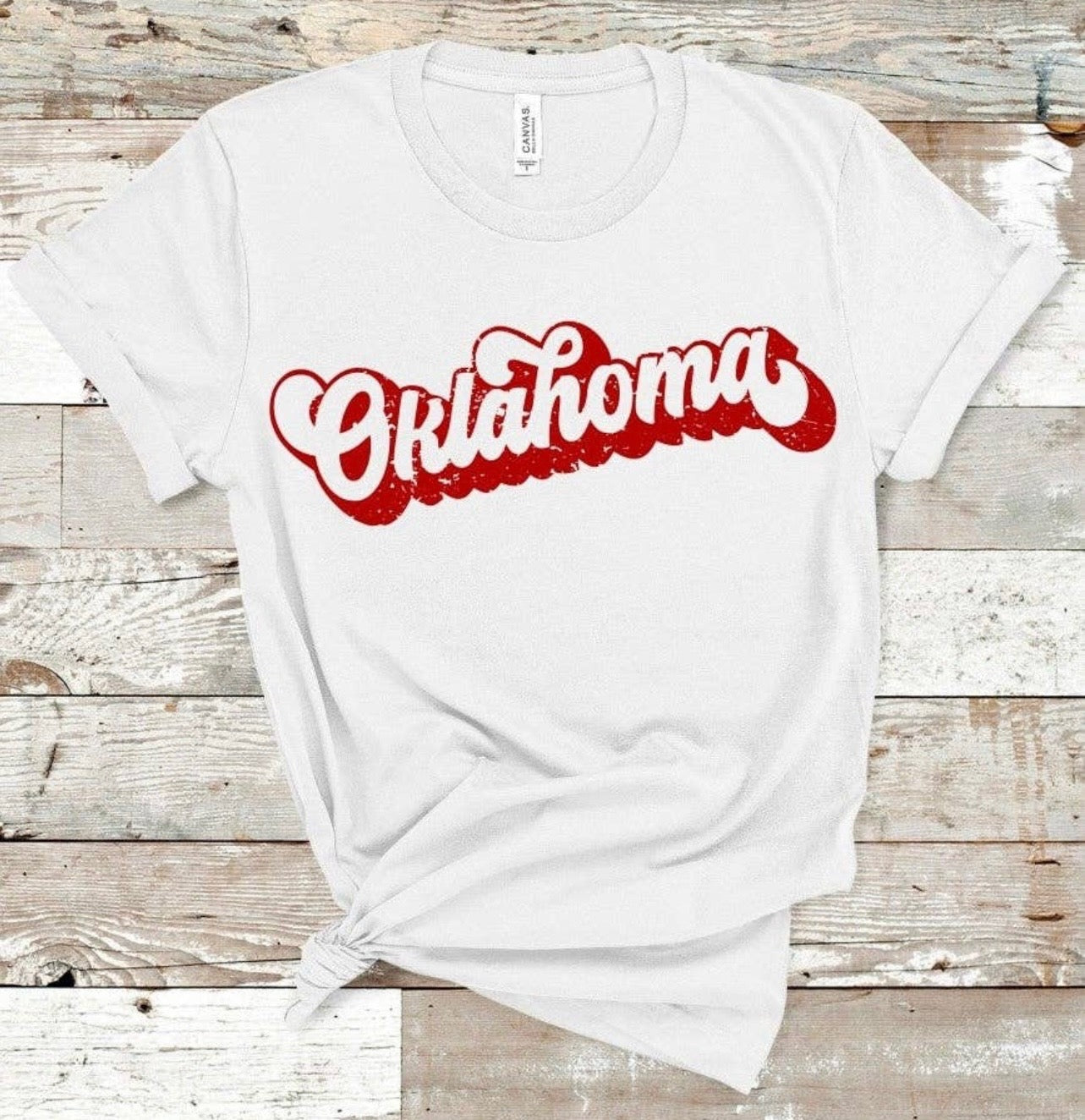 ATA GROOVY LOGO Crew~Neck Tee Top
