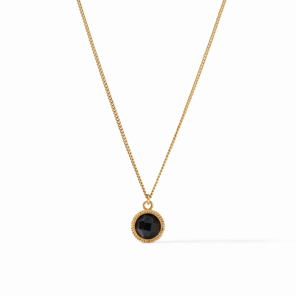 JULIE VOS Gold FLEUR DE LIS Solitaire Necklace
