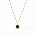 JULIE VOS Gold FLEUR DE LIS Solitaire Necklace