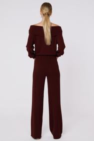 BOBI BLACK FoldOver FAITH Off Shoulder Sweater