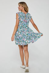 *ANOTHER LOVE Paisley COCO Ruffle Sleeve Tier Dress