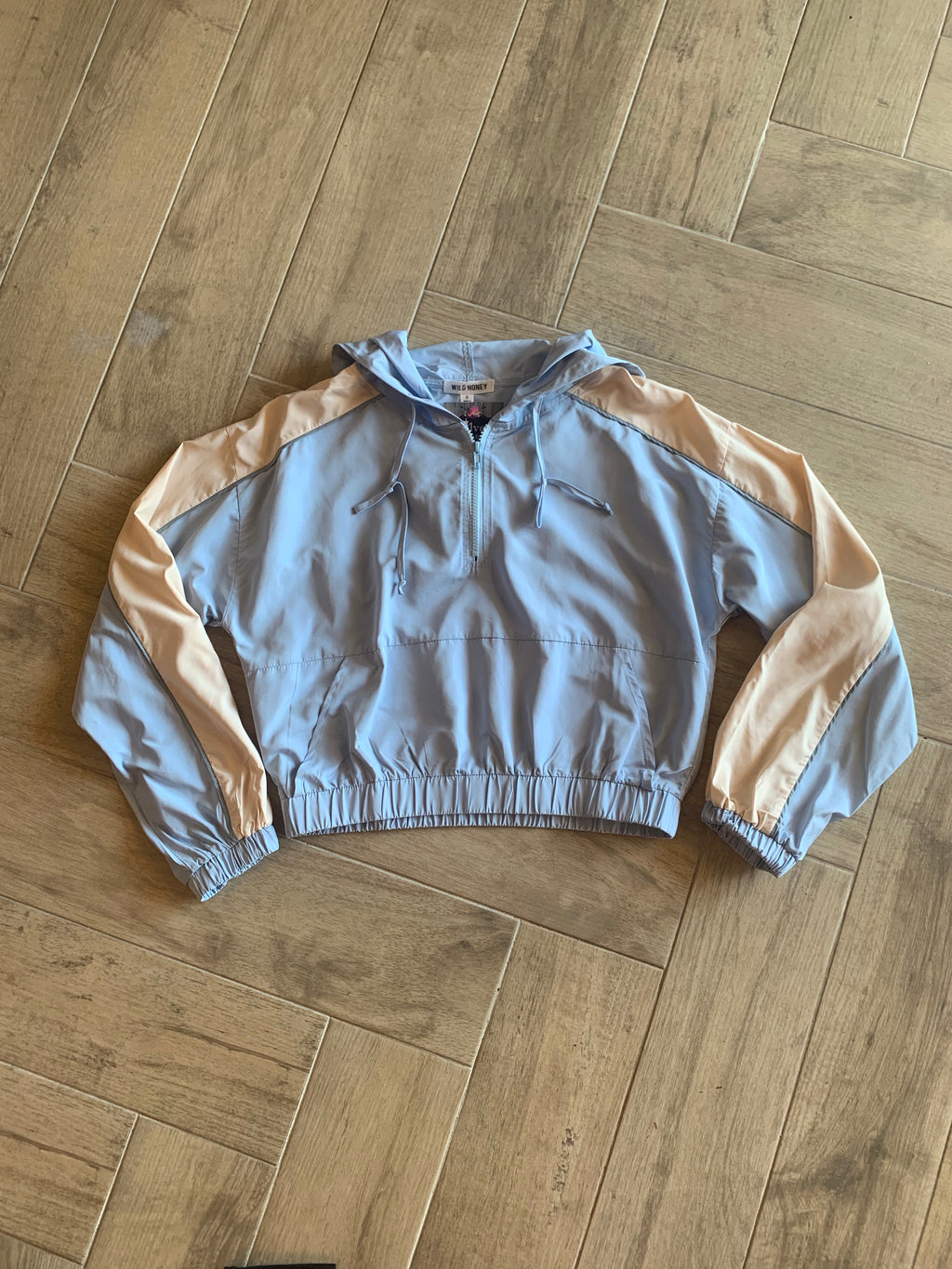 MURPHY ColorBlock WaistCrop Windbreaker Jacket